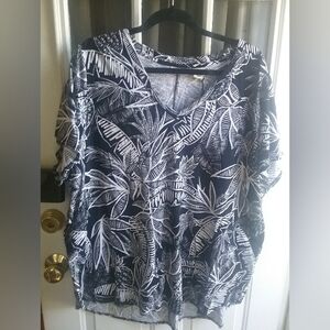 Christian Siriano Pineapple Print Top